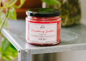 Strawberry Leather Candle