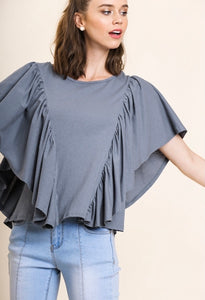 Cape Sleeve Top