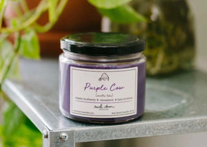 Purple Cow Candle