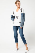 Load image into Gallery viewer, Rock Denim Sweater
